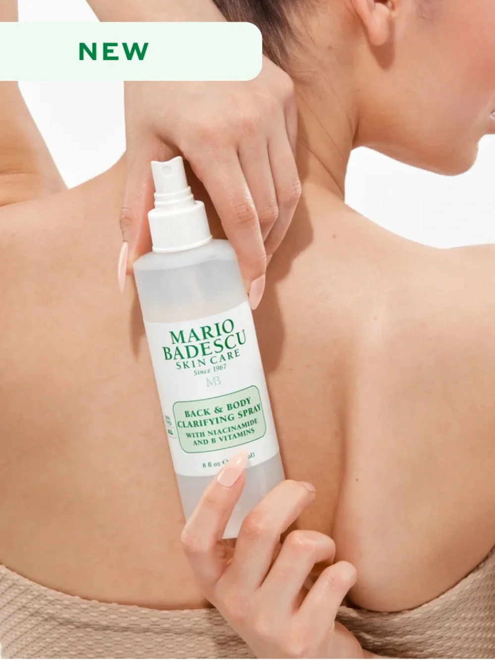 MARIO BADESCO Back & Body Claritying Spray 8oz BRAND NEW